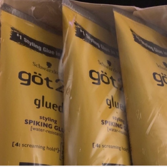 - 3 PACK 6 OZ GOT2B YELLOW BOTTLE Glue Gel Bundle